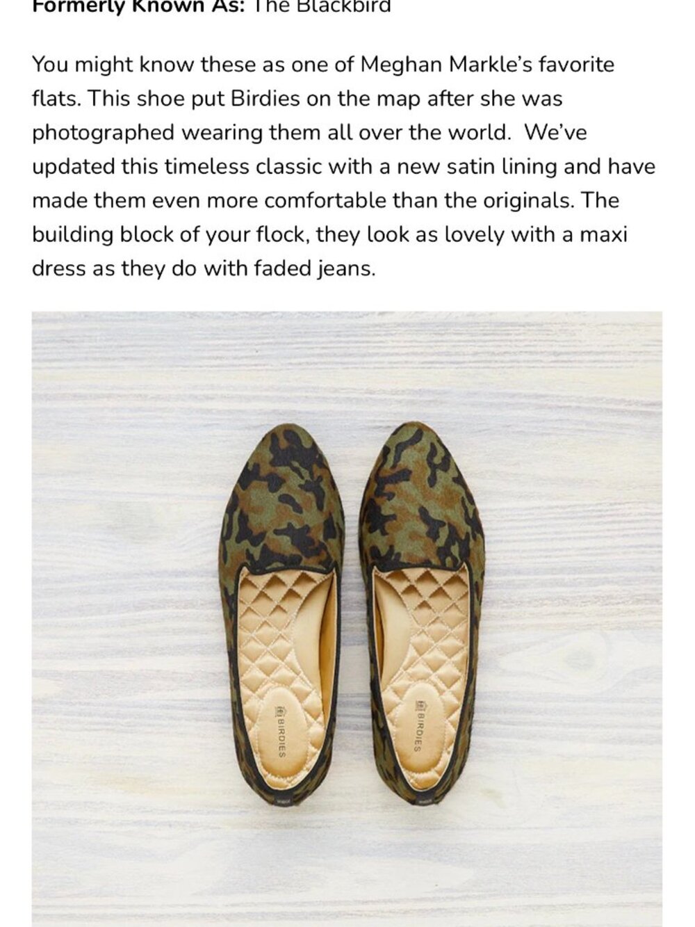 Birdies  The Blackbird Camo